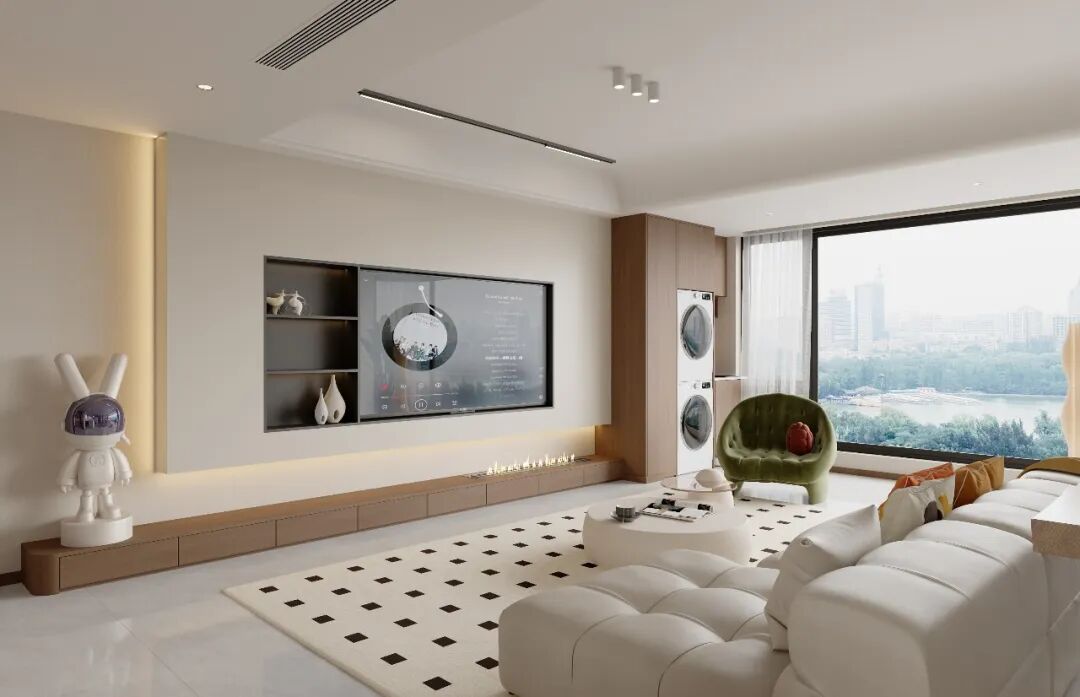 135㎡现代中古风住宅设计丨中国苏州丨金螳螂家,设计师张婷-15