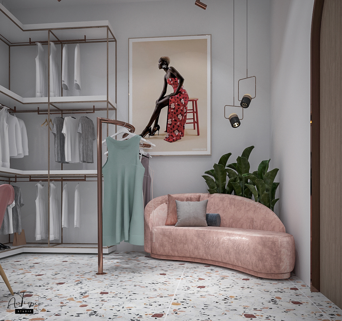 SARAH ABAYA 服装店丨沙特阿拉伯丨ANTIQUE Studios-17