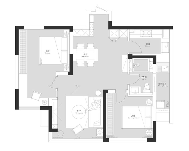 DE实景 · 973期 | 次卧变主卧，暗旧空间“变形记”-17
