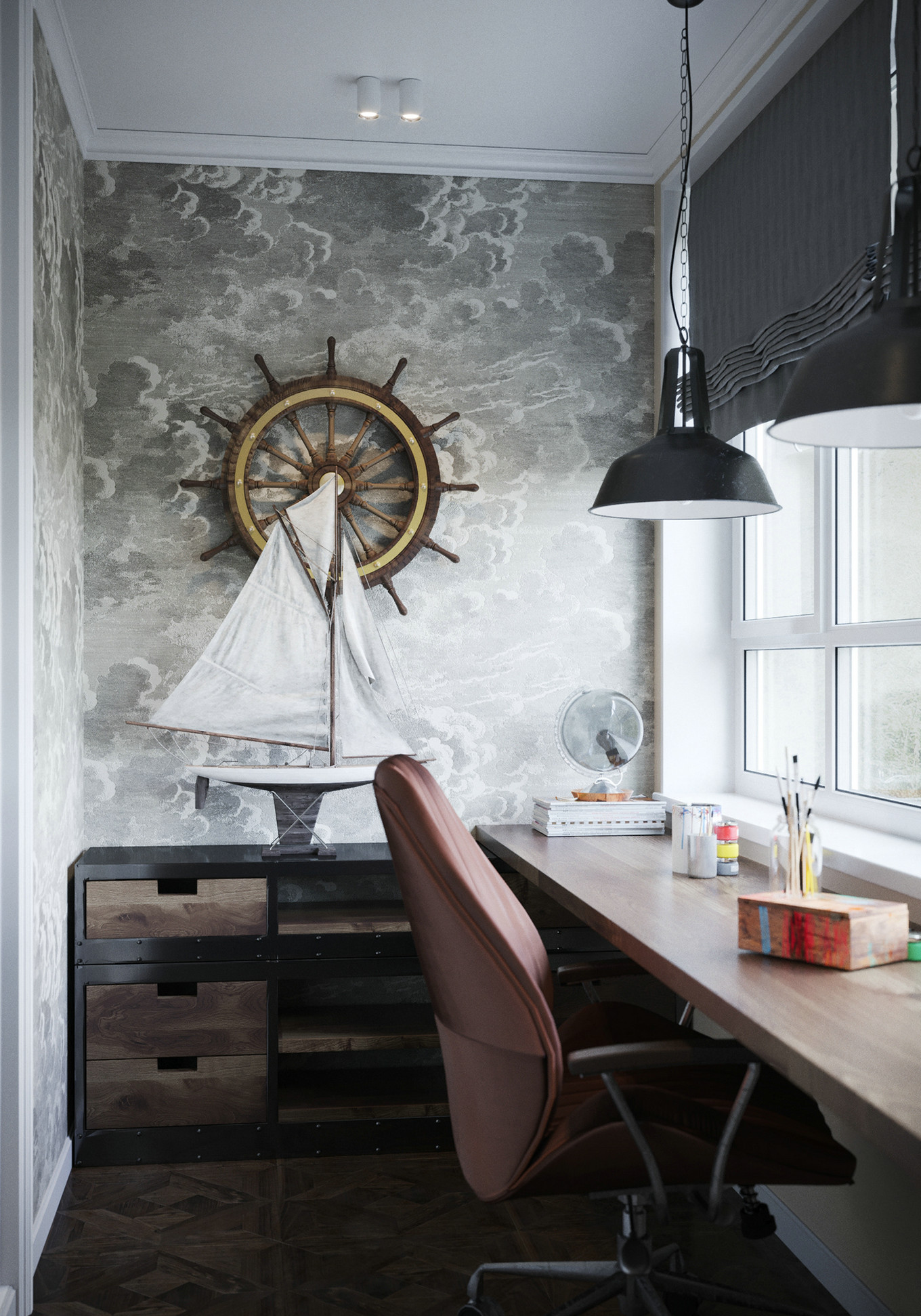 现代简约美式风 高级深色设计-54