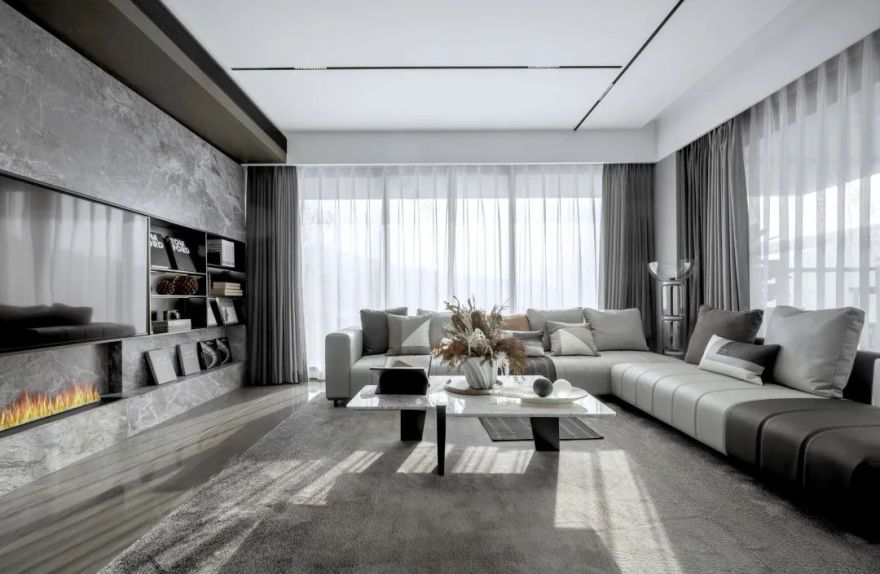 自然感知,洄流之家 · 海成集团·江山赋样板间设计丨中国重庆丨庞一飞,胡亚君,谭伟伟,张婧,毛琳玲,阳艳-10