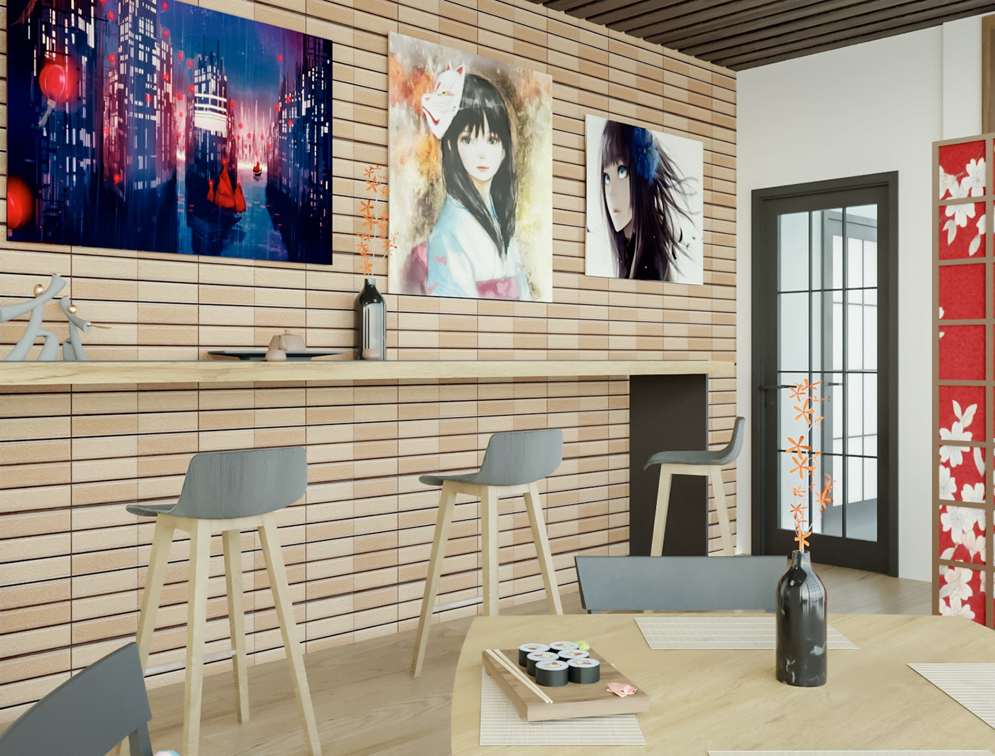 乌克兰日式餐厅设计丨Valery K.-13