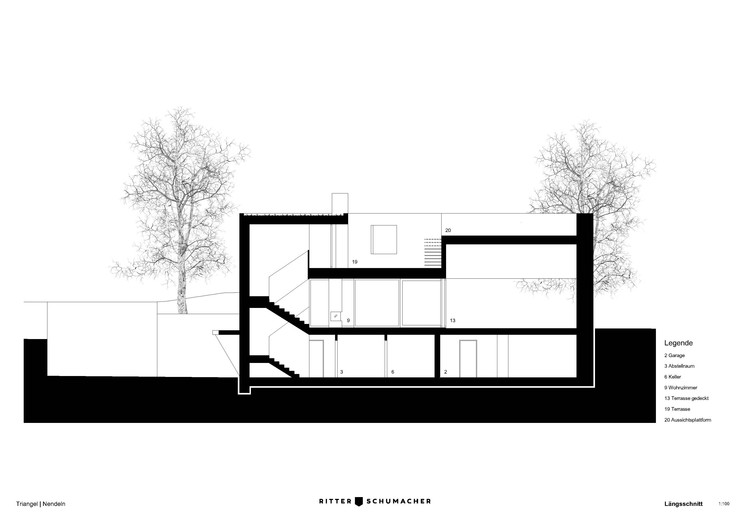 森林边缘的三角形诗意住宅-24