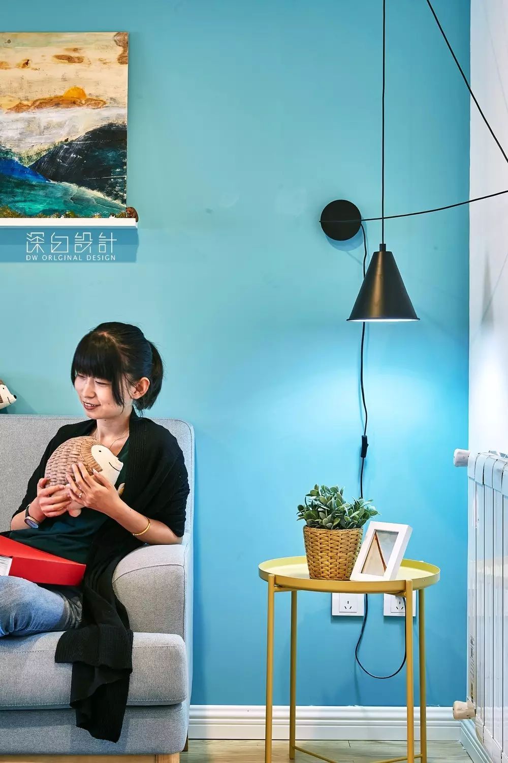 天津 80 平北欧混搭风公寓 | 深白设计的天空之城-25