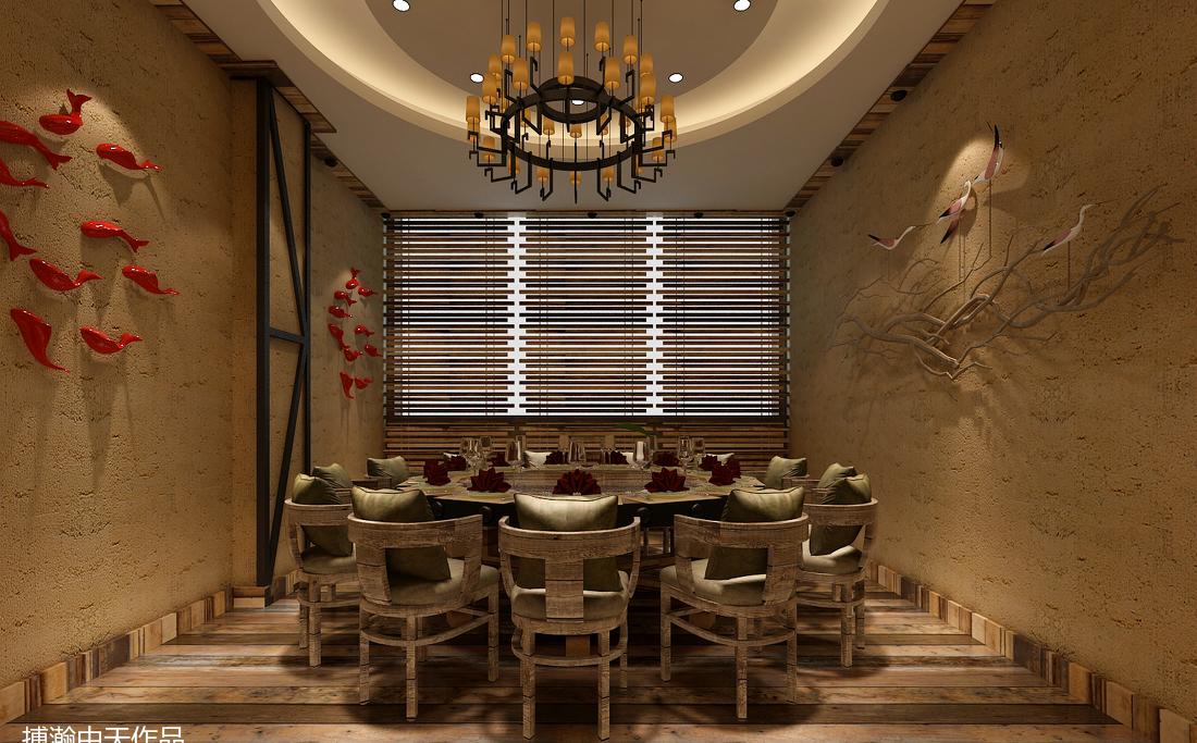 上海香逸江边渔乐餐厅室内设计-2