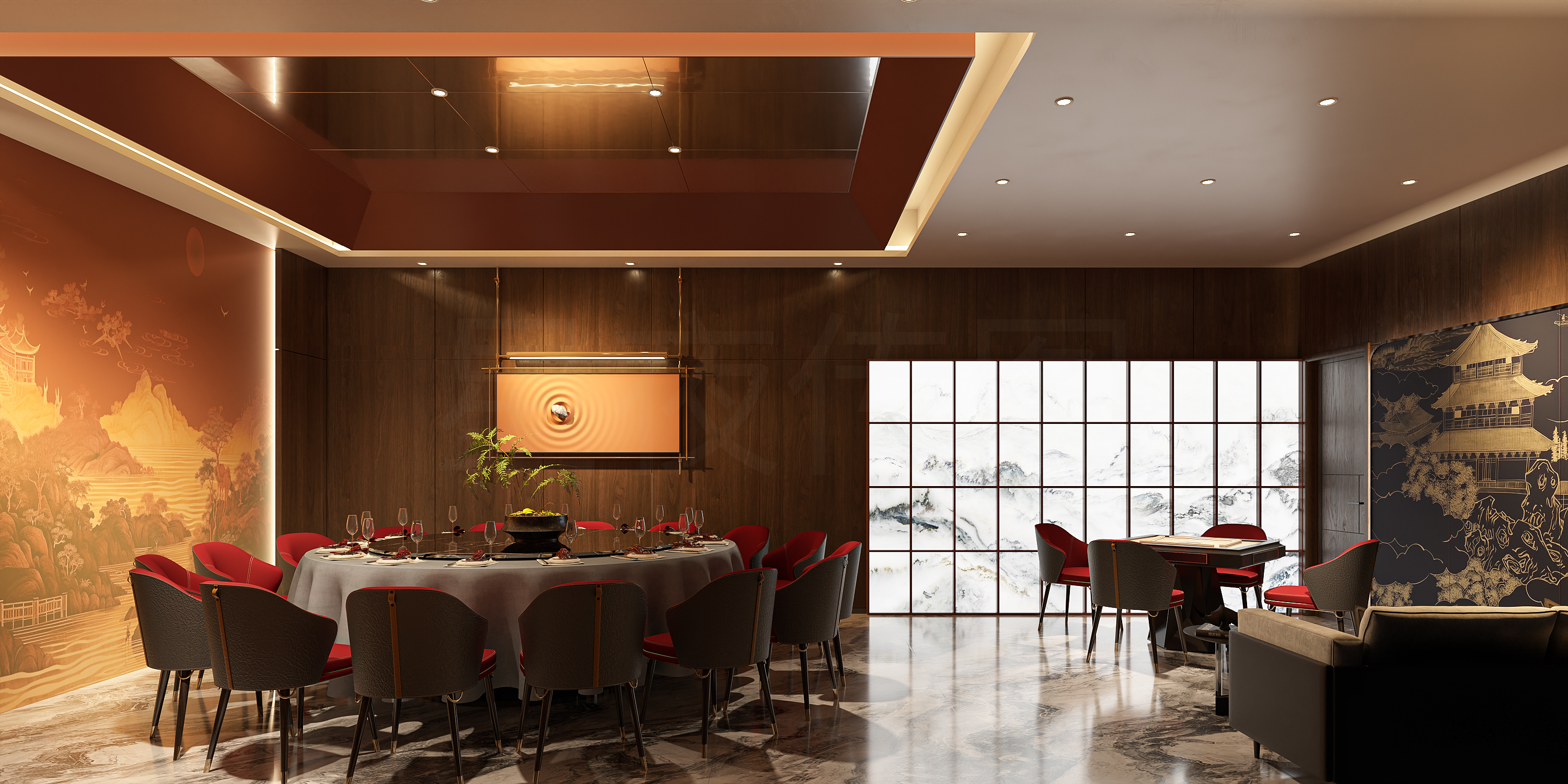 视觉呈现： 餐桌转盘画着圆，兜住所有未说完的情话-4