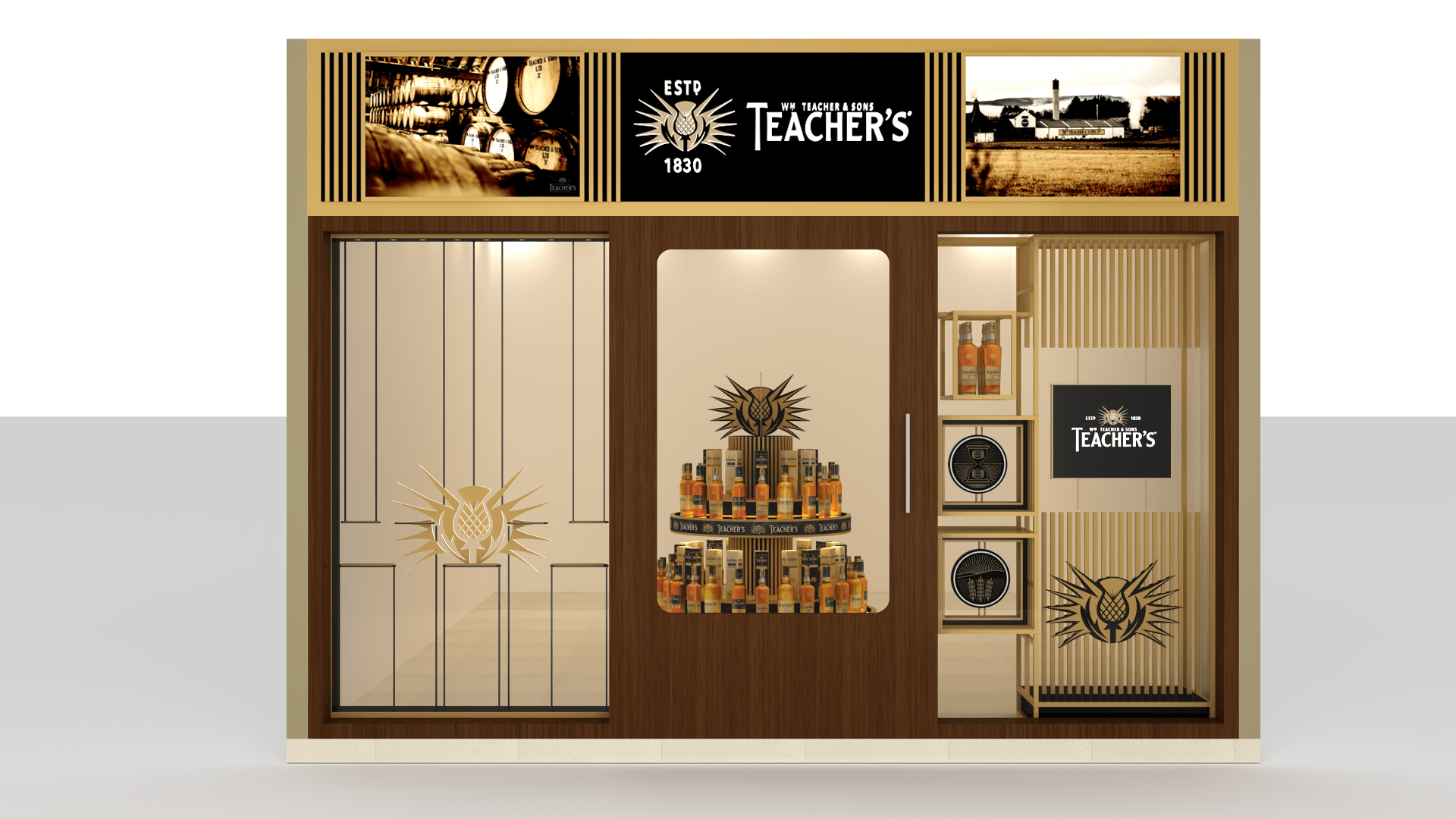 Teacher's Wall's / Bar Design/ Gondola Design-12