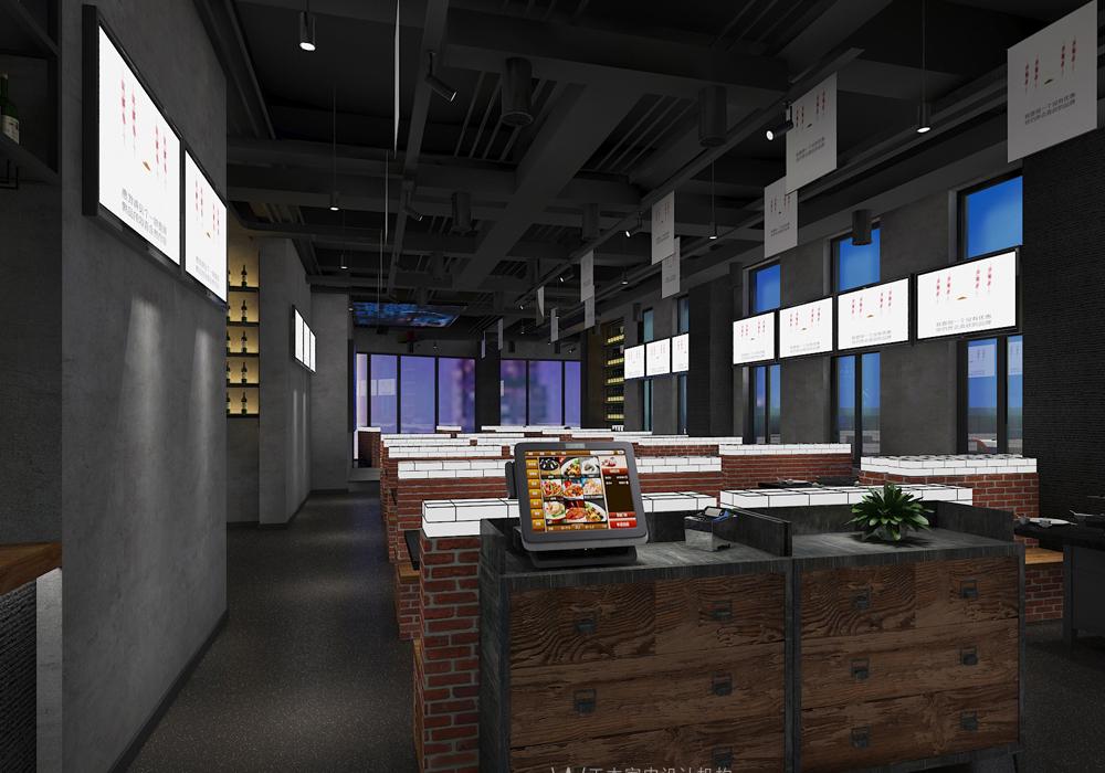 
西安回到未来羊肉串烧烤店装修设计 -2