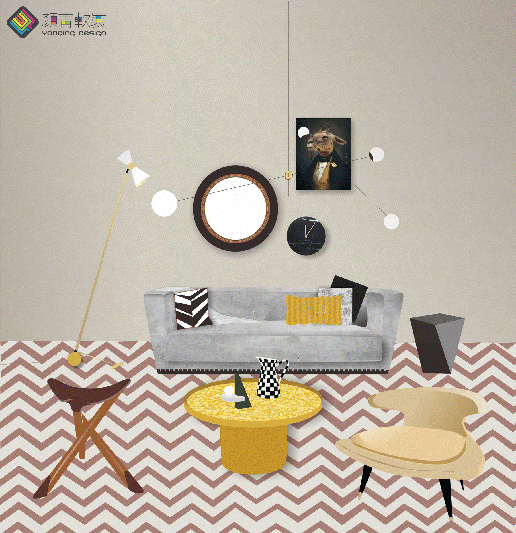 辰佑设计·颜青软装作品【御花园】-11