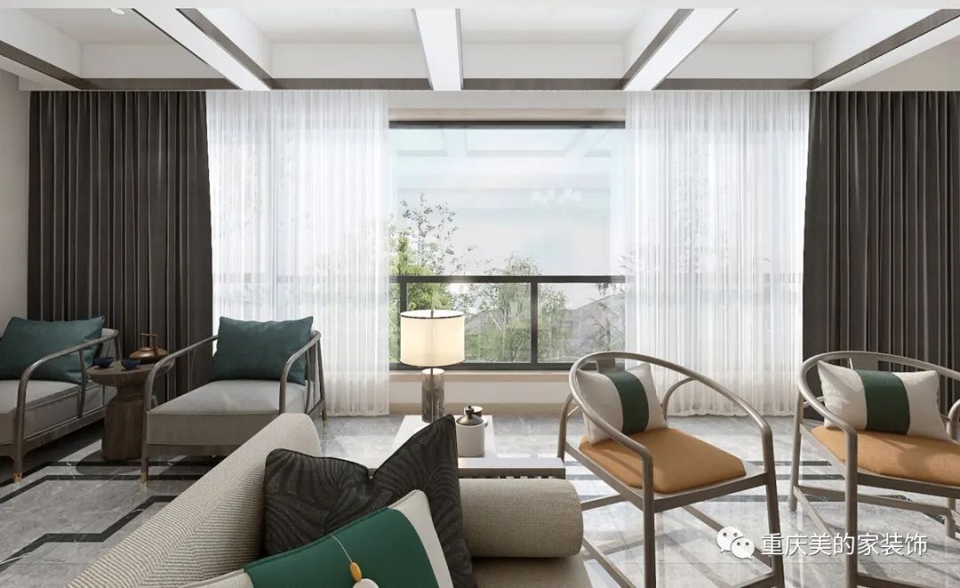 风雅千年 | 新中式博翠天悦洋房设计-58