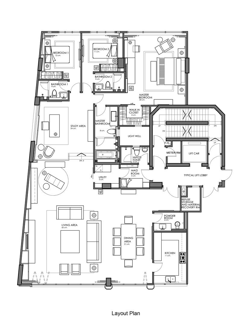 样板间丨梁志天设计作品—蓝塘道 45 号 II-0