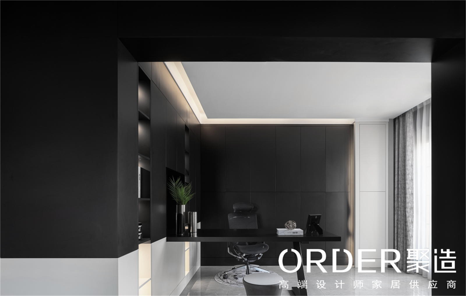 极简大平层家具落地案例-7