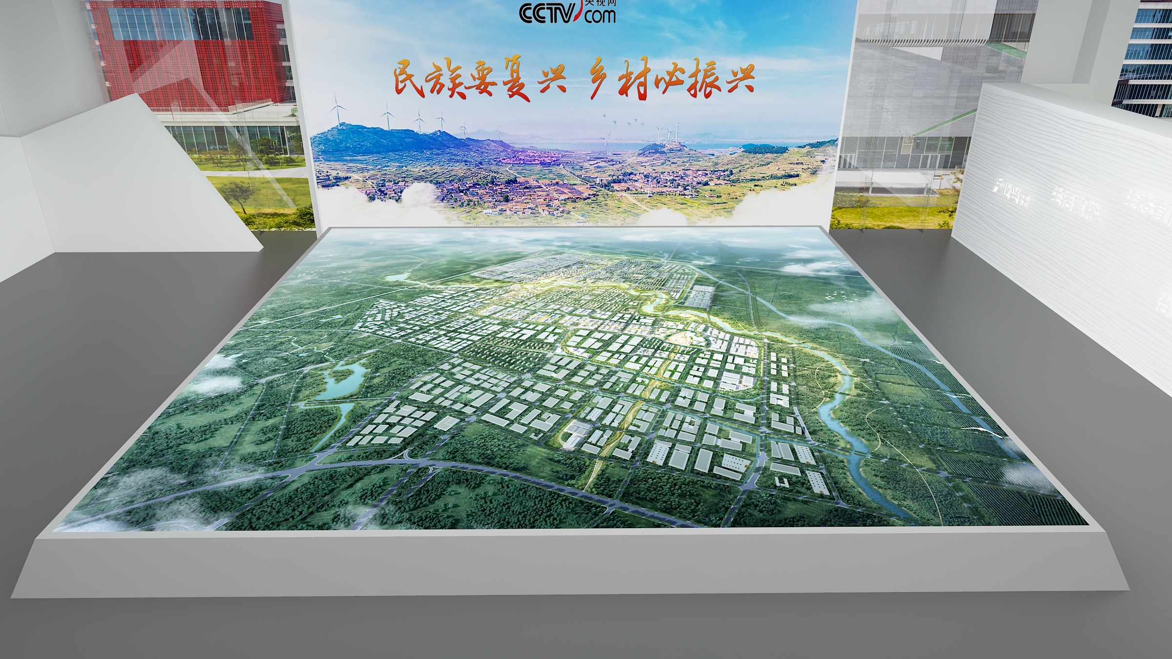 某区城镇融合展厅丨水经筑设计事务所-16