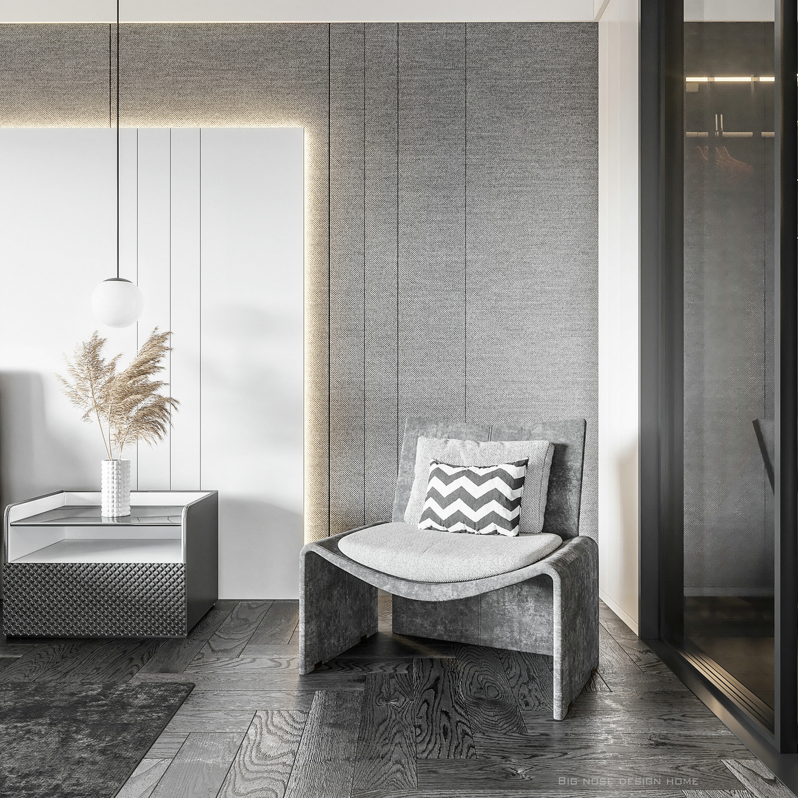 Big nose设计 现代写意别墅-17