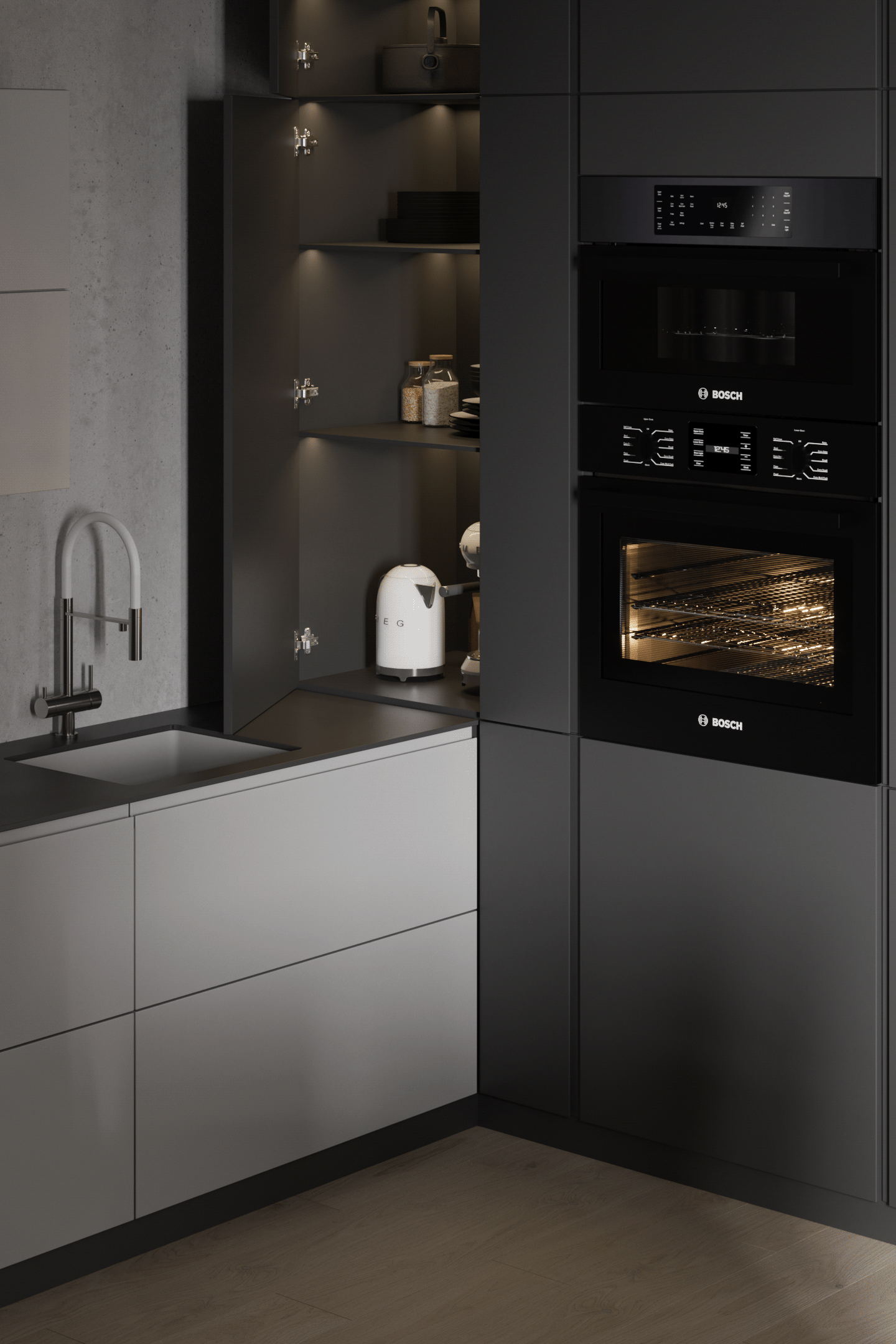 高级灰色系小空间公寓-11