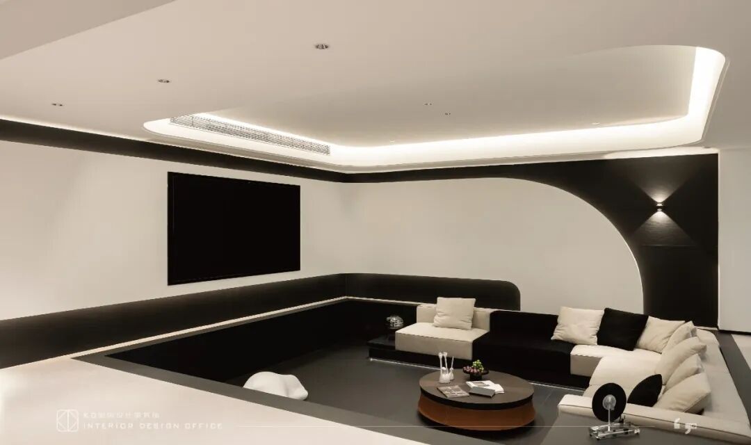 隐于形的交叠  碧桂园天玺450㎡合院别墅丨中国重庆丨KD室内设计事务所-27