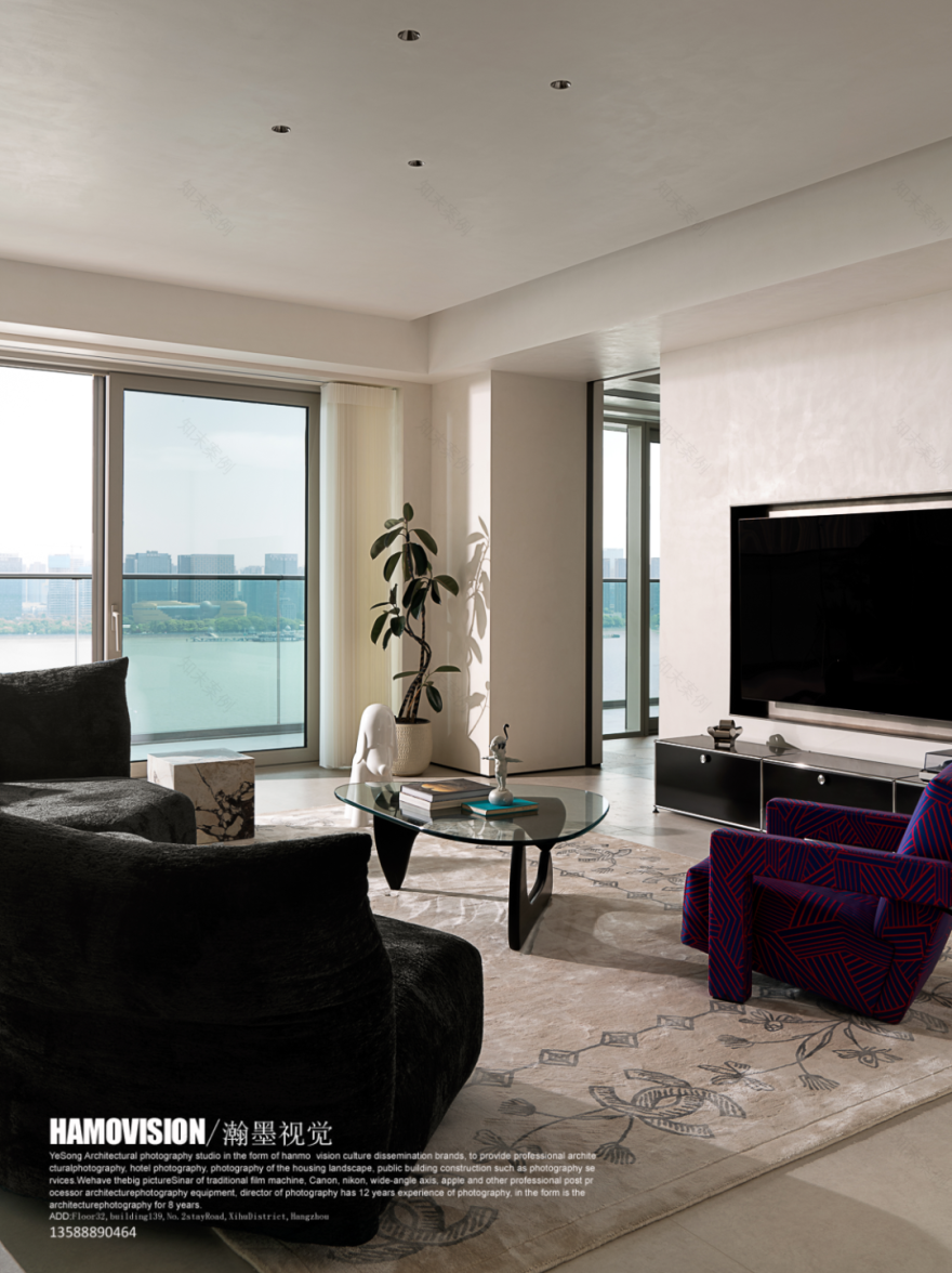 池陈平设计×私宅案例·梁振兴摄影|钱塘江畔“流动感”的生活哲学-11