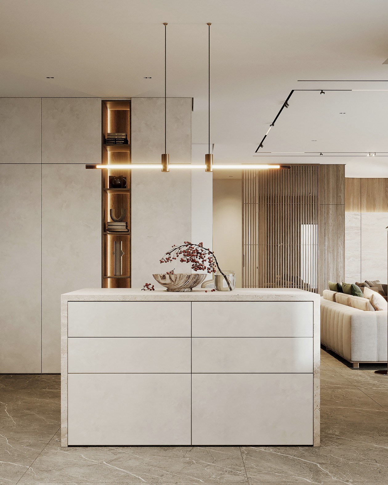 100㎡简约风住宅设计-10