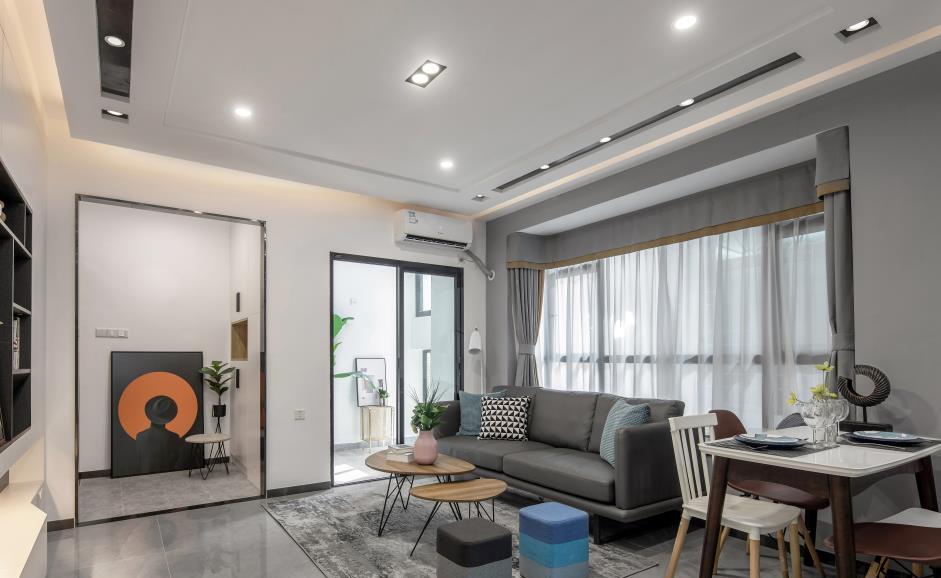 60㎡旧房改造,明亮宽敞的简约空间-0