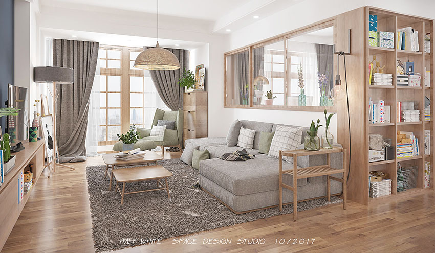 成都温暖北欧风住宅  FuYUIOnG-1