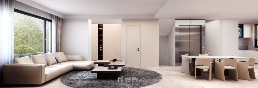 全案整装|360㎡诧寂风,诠释不完美的完美-28