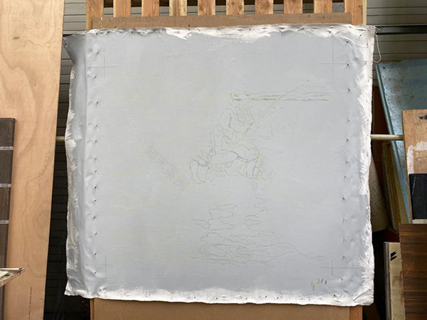 Jeunes Garçons pêchant(少年钓鱼图放大绘制)-10