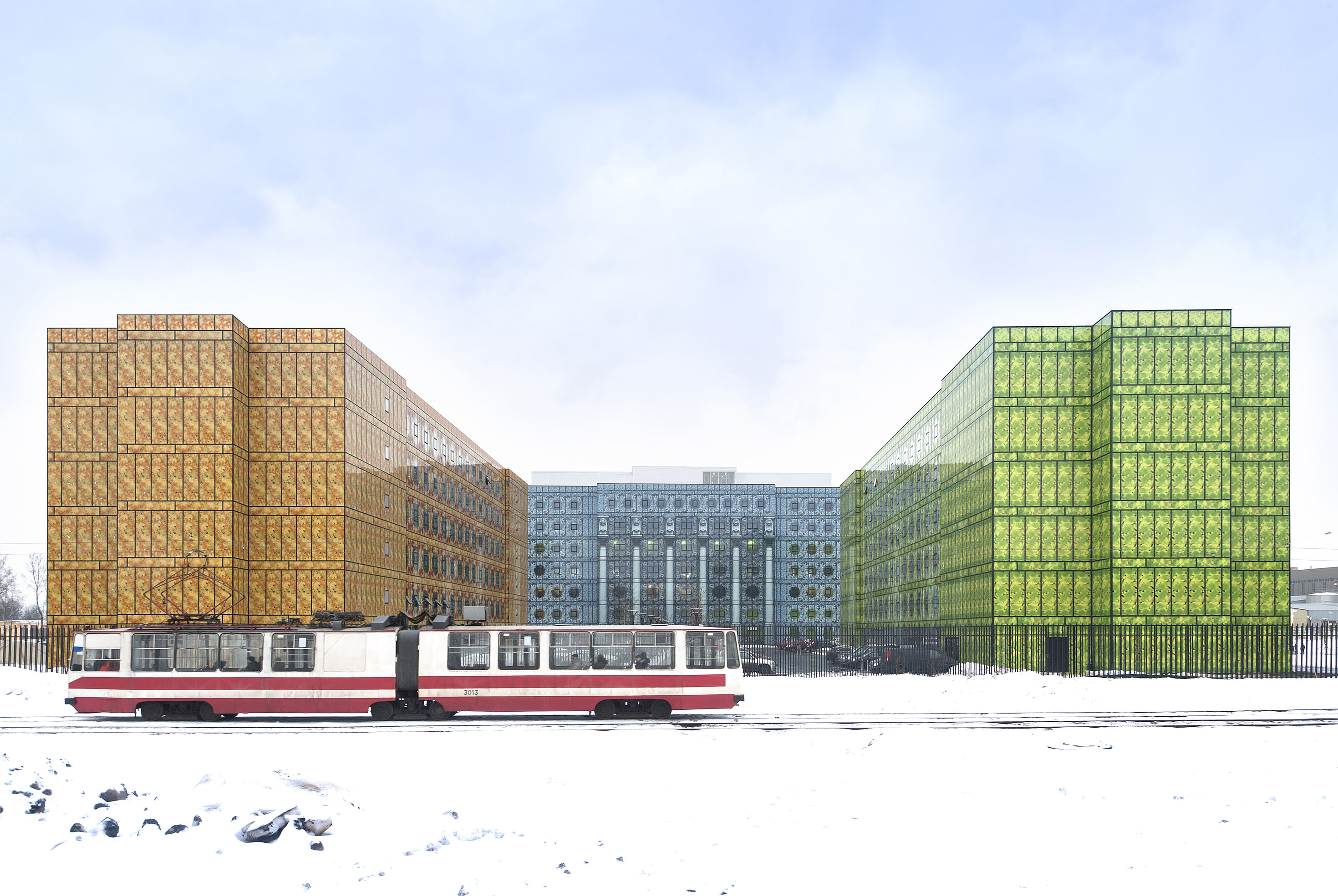 俄罗斯圣彼得堡四季建筑群丨Tchoban Voss Architekten-1