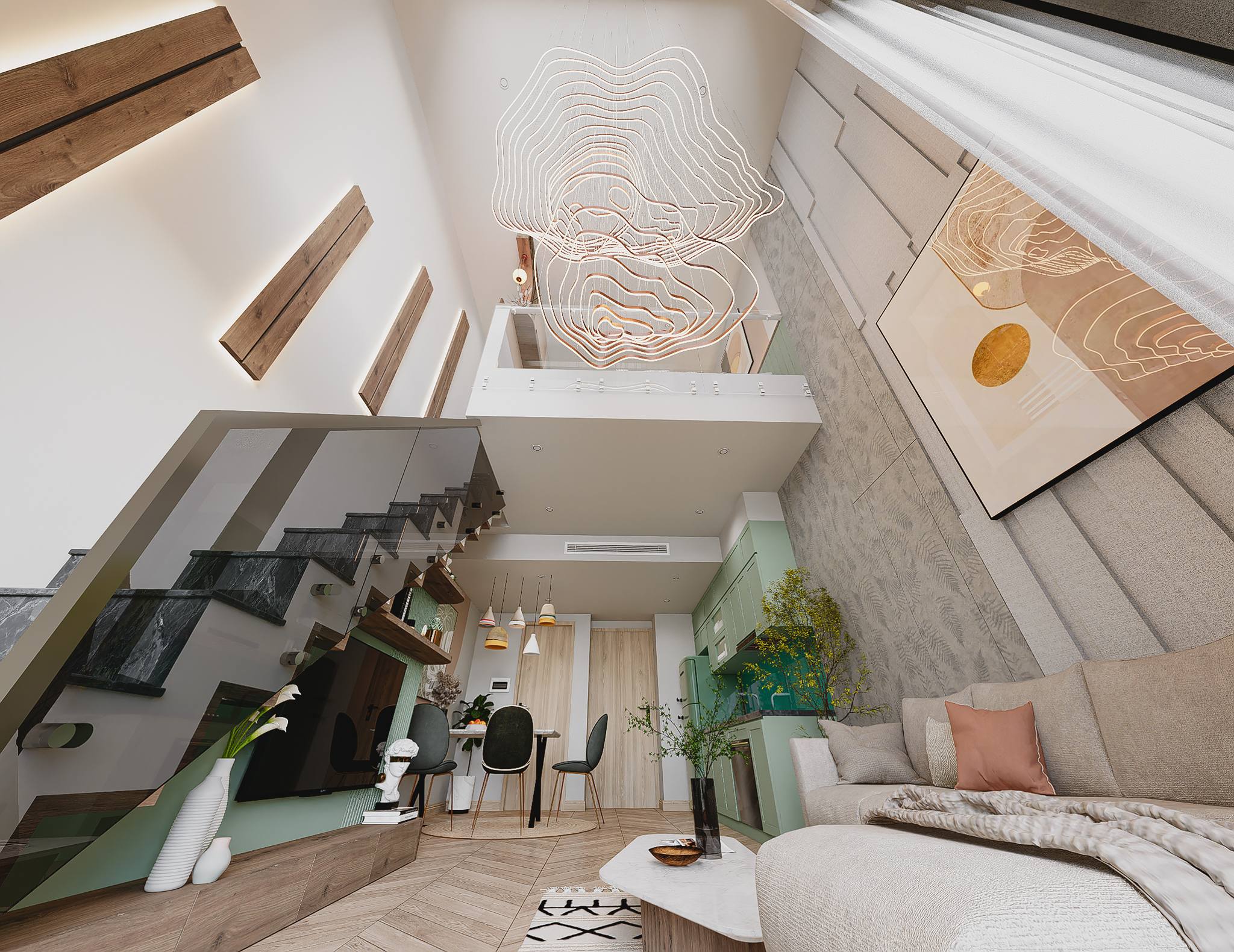 Sketchup公寓室内模型丨Xuan Truong-2