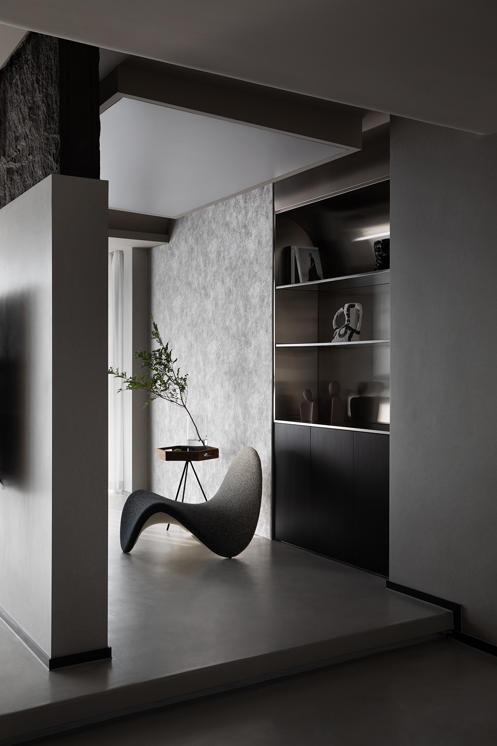 行走的墨线 · 极简黑白的至简之家丨中国重庆丨SIM 简线建筑,森也空间设计-42