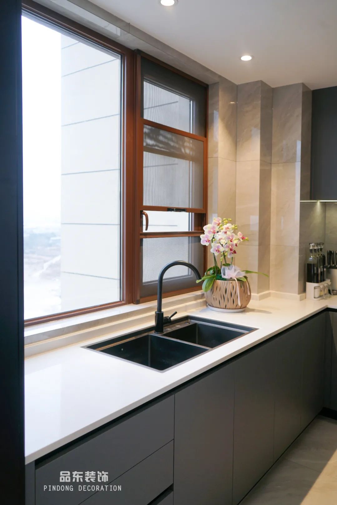 椒江山水润园 135㎡静谧之家丨台州品东装饰-20