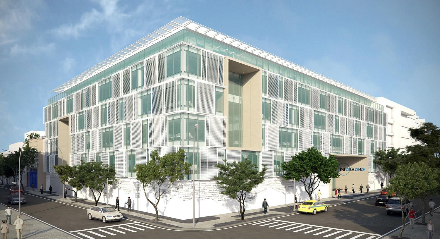 "Infoglobo 总部 | 动态外观与可持续设计的完美结合"-1