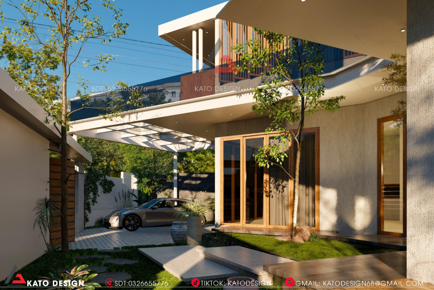 别墅庭院2层独栋住宅丨KATO设计-8