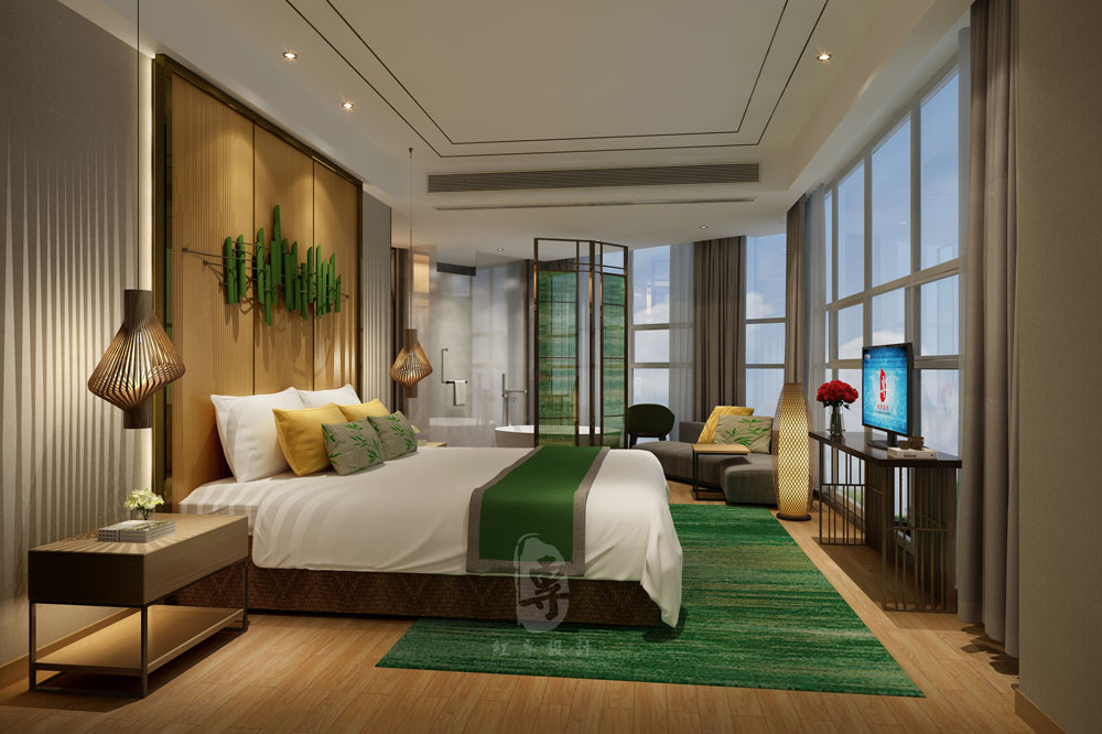 红专酒店设计案例赏析： 竹子国际大酒店-11