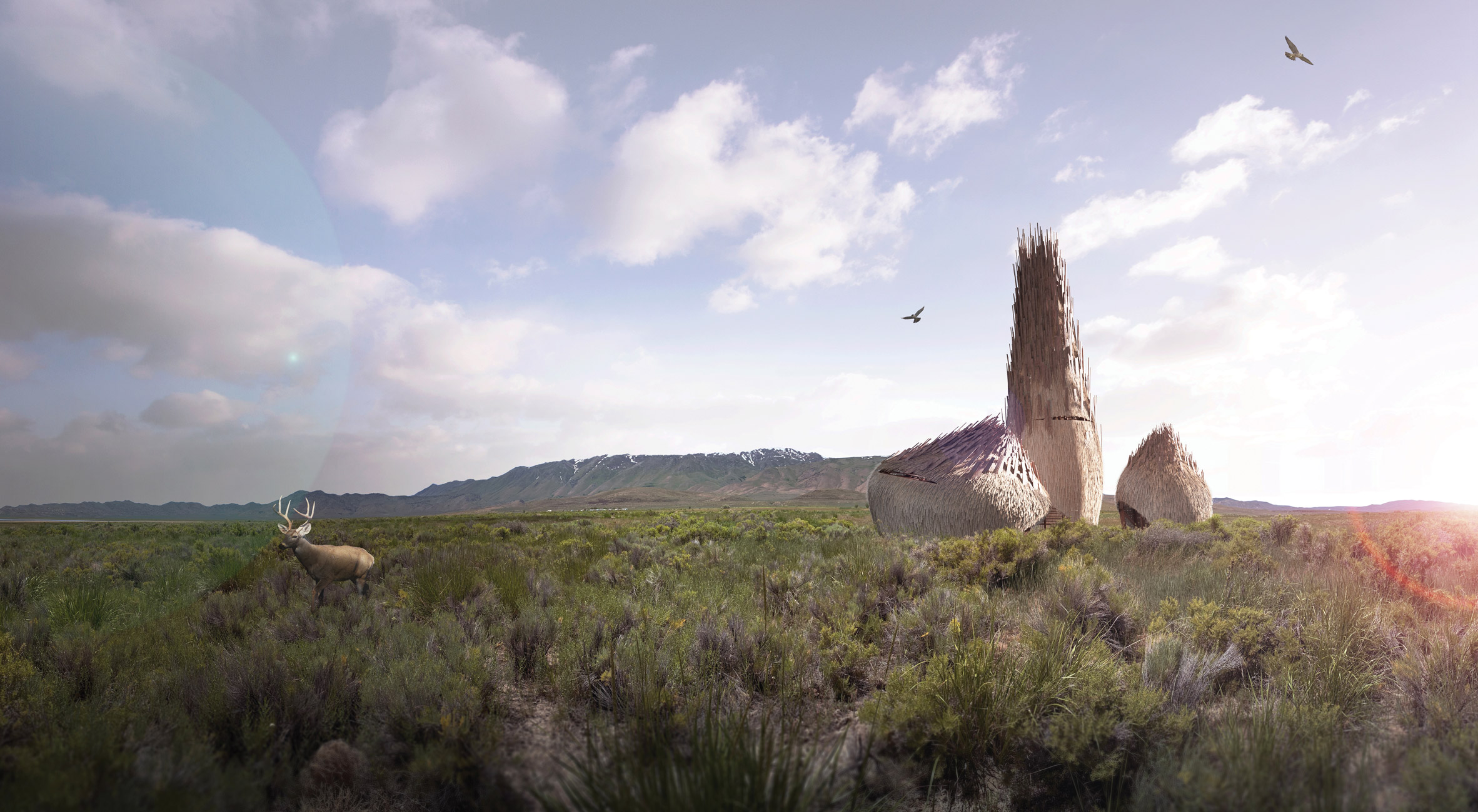 惊艳！十大设计展现 Burning Man 永久基地 Fly Ranch 未来景象-3