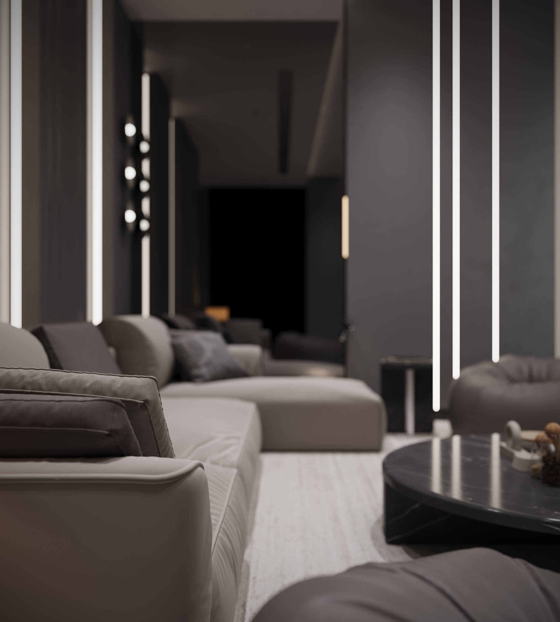 家庭影院设计丨阿联酋迪拜丨Mo Ashraf-10