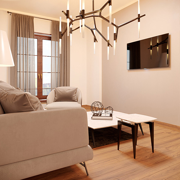 三室公寓室内设计-13