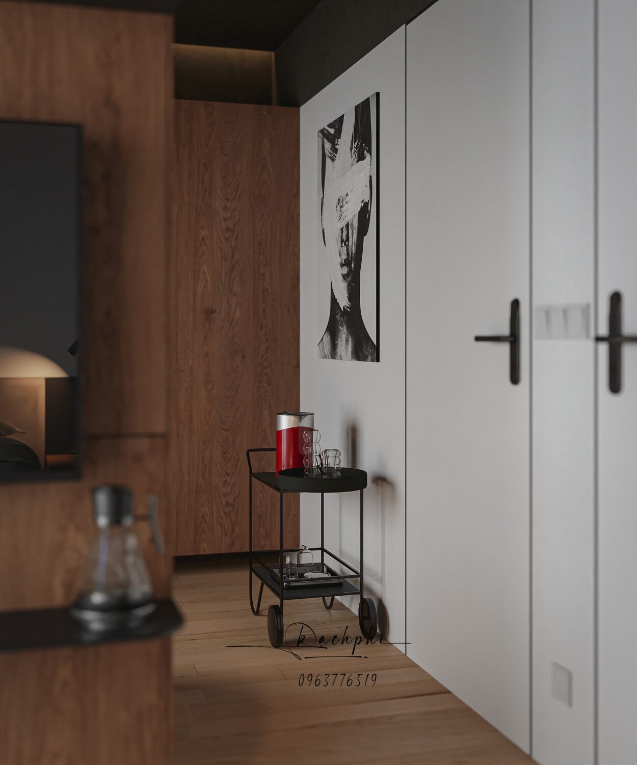 Sketchup卧室室内模型下载丨Phi Bach-6