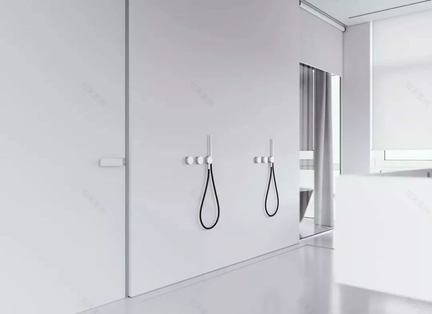 白色简约空间中的绿意生机-38