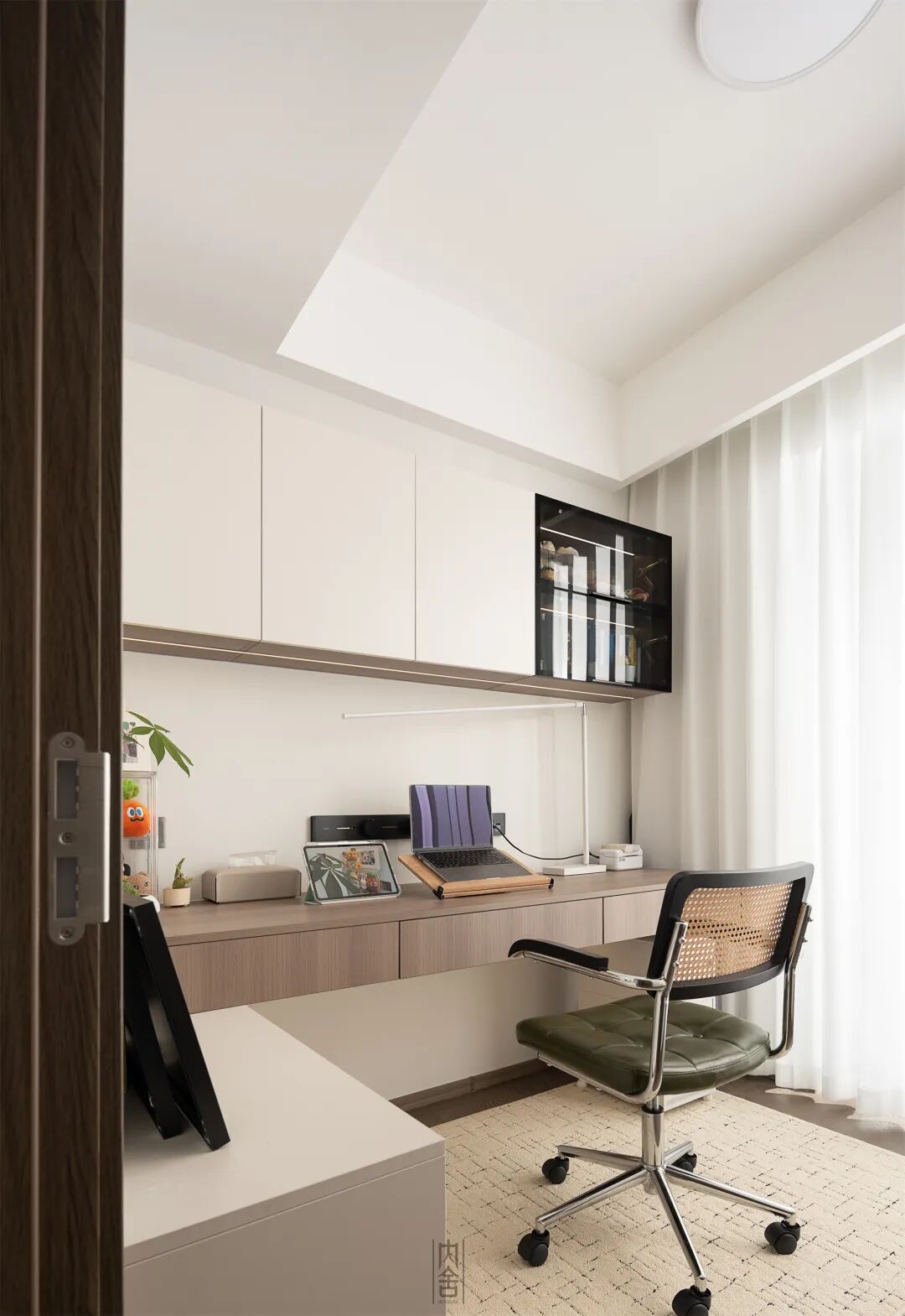 内舍软装丨128㎡现代简约风，纯粹色调营造简洁利落的温柔空间！-39