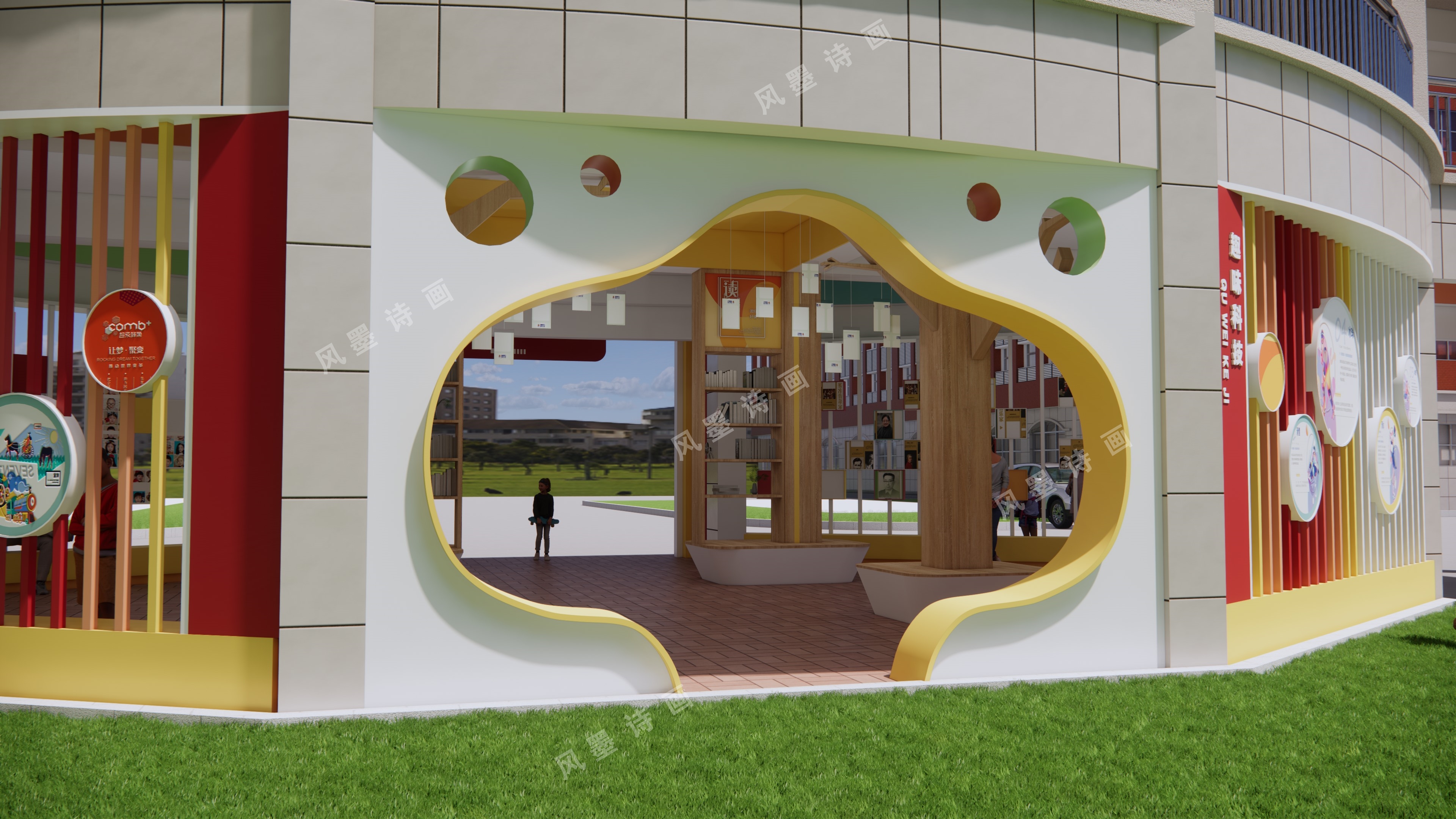 某学校长廊设计-40