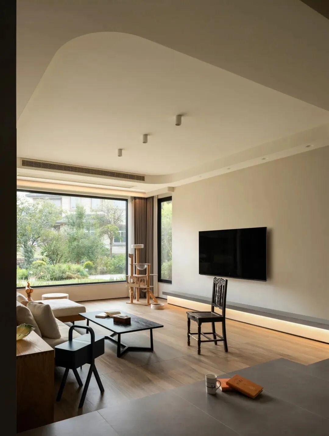 私宅设计：380㎡东方自然主义，引绿构景，四季漫生趣-8