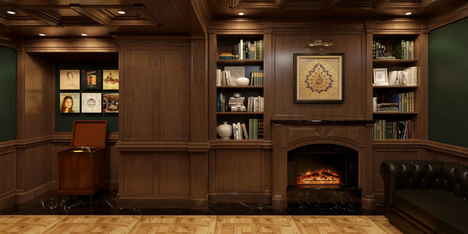 经典厨房和书房设计丨TümerOnaran 室内建筑-9