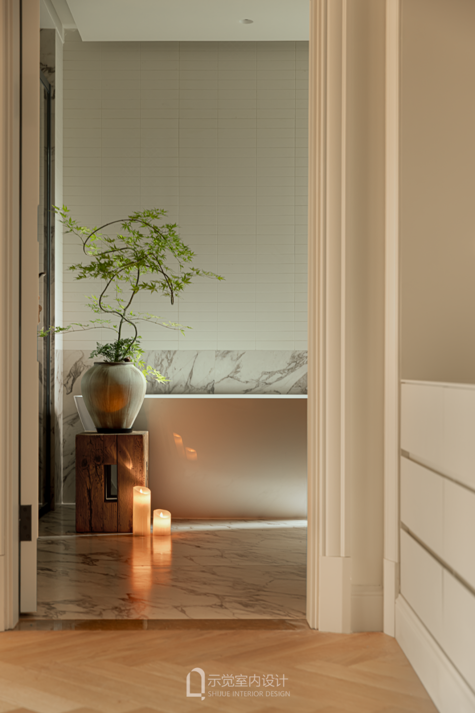 示觉设计|250㎡中海紫御豪庭，绿影泊心，拱廊叙事-60