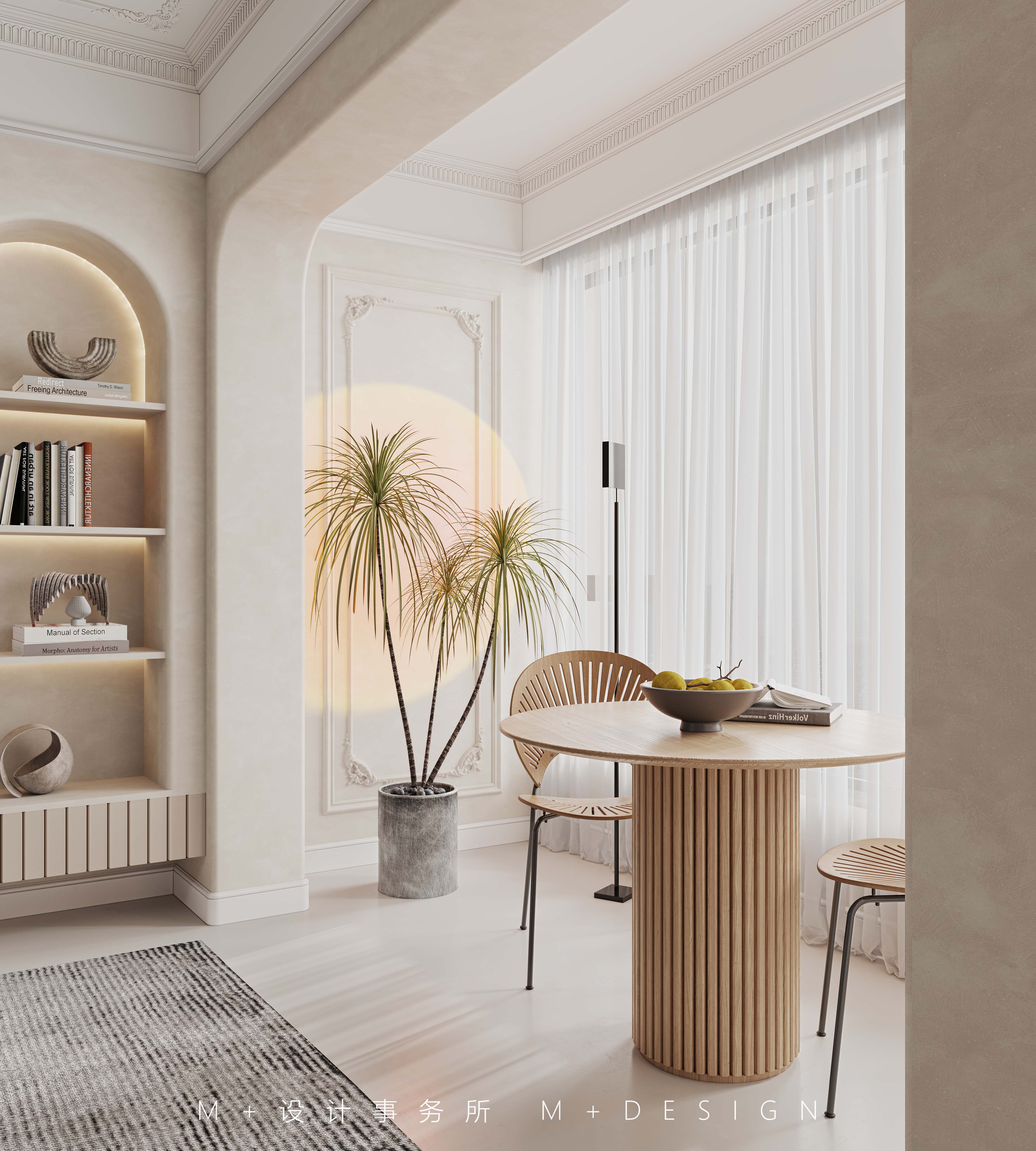 乾元国际 120㎡奶油法式风丨中国兰州丨长沙美加空间创意设计事务所-16