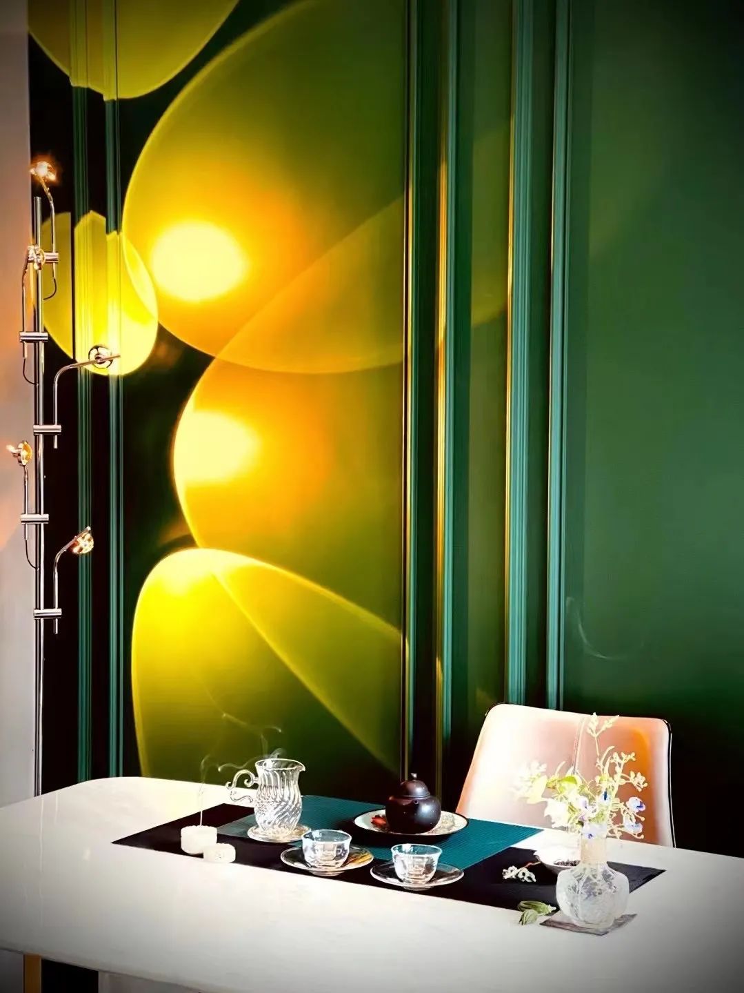 轻奢混搭茶韵空间 · 国锐金嵿的完美主义设计丨博洛尼高级主任设计师王丹丹-0