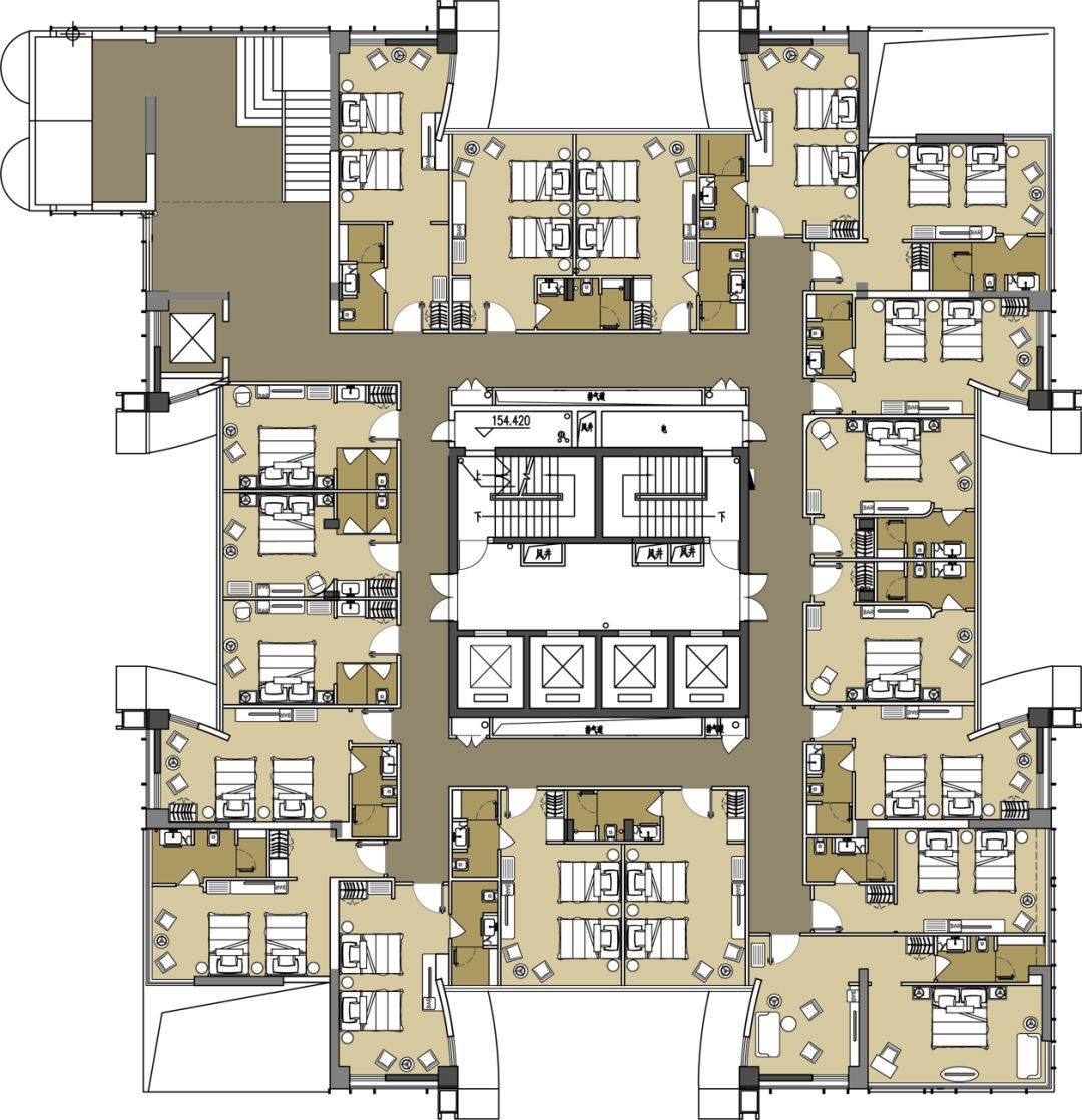 重庆大渡口步行街空中酒店,现代简约与华丽的完美融合-34