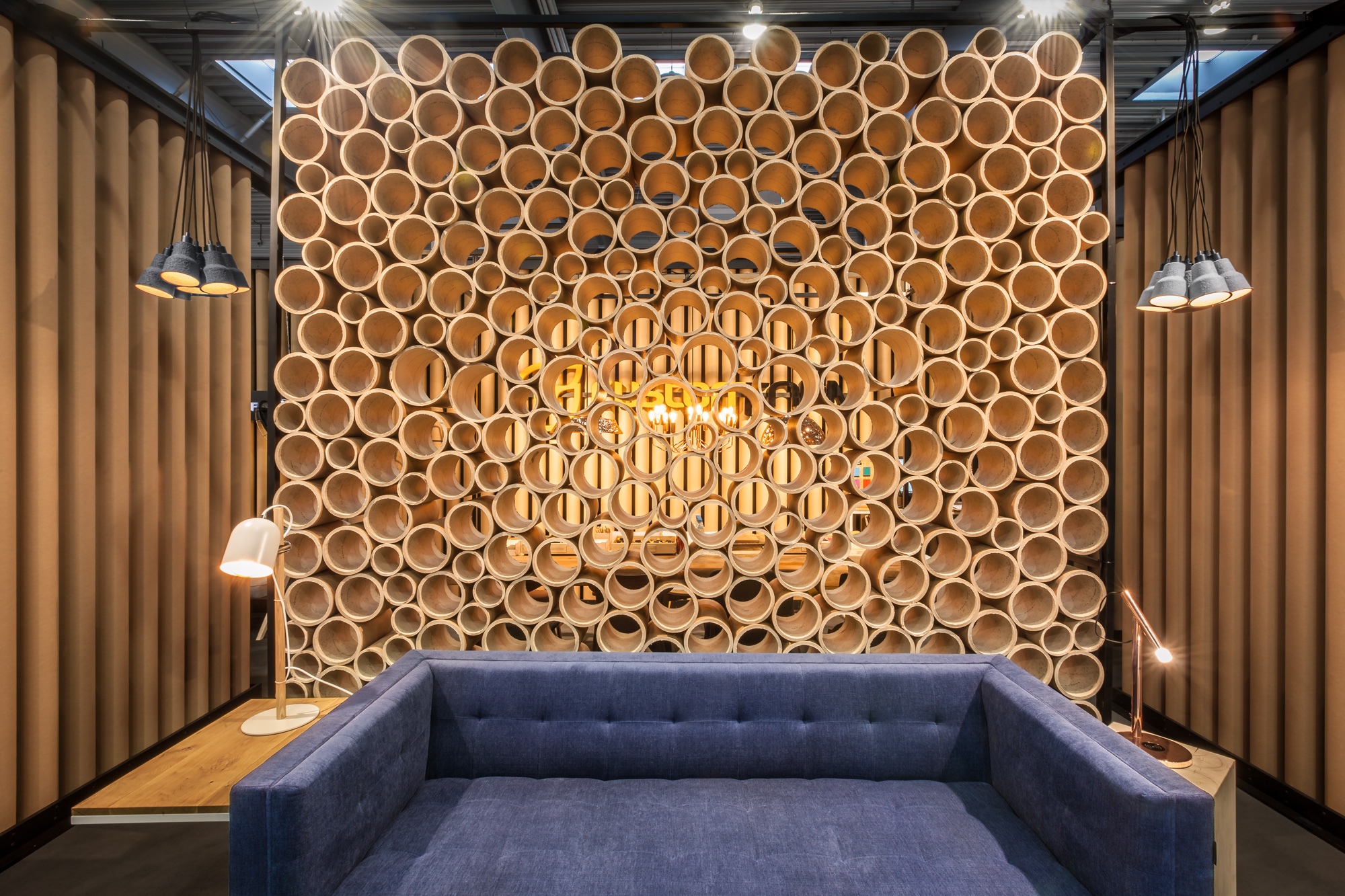 生态纸管打造的中欧最大家具展 50 平米展厅-4