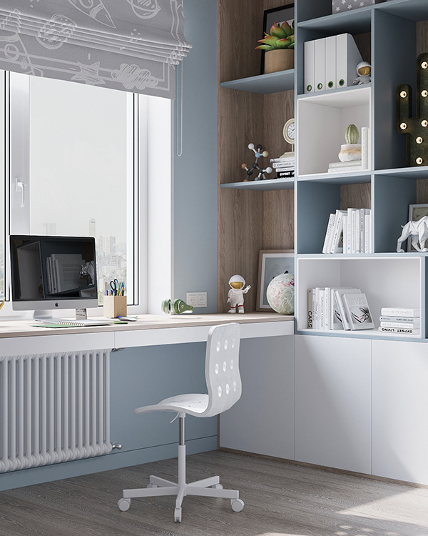 Childroom in blue colors-6