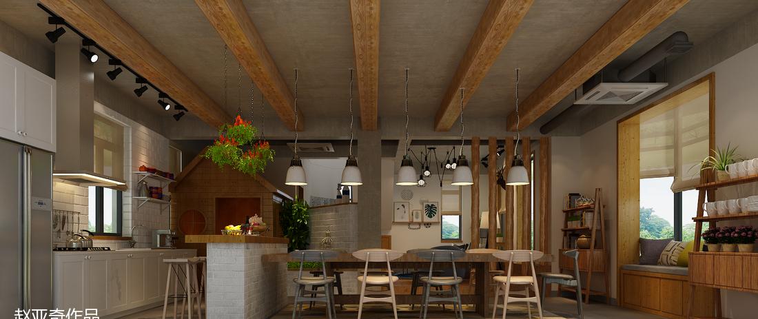 怀柔汤河民宿 | 北欧原木风水泥复古空间-0