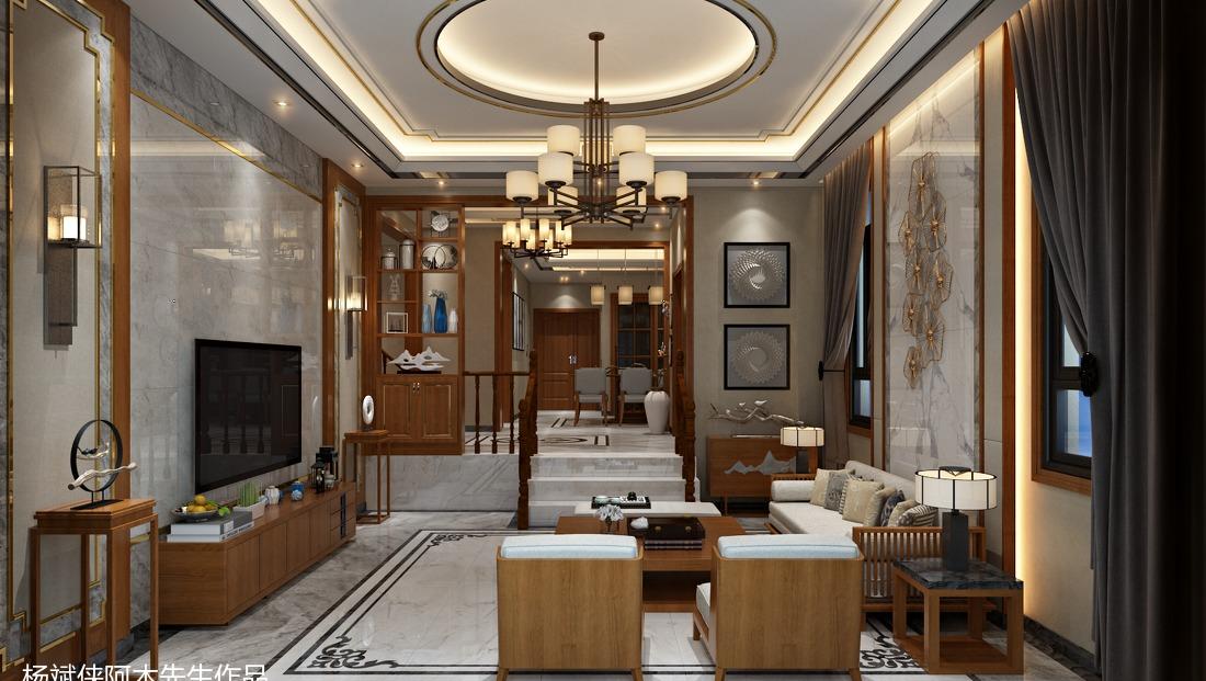 新中式别墅房设计-70